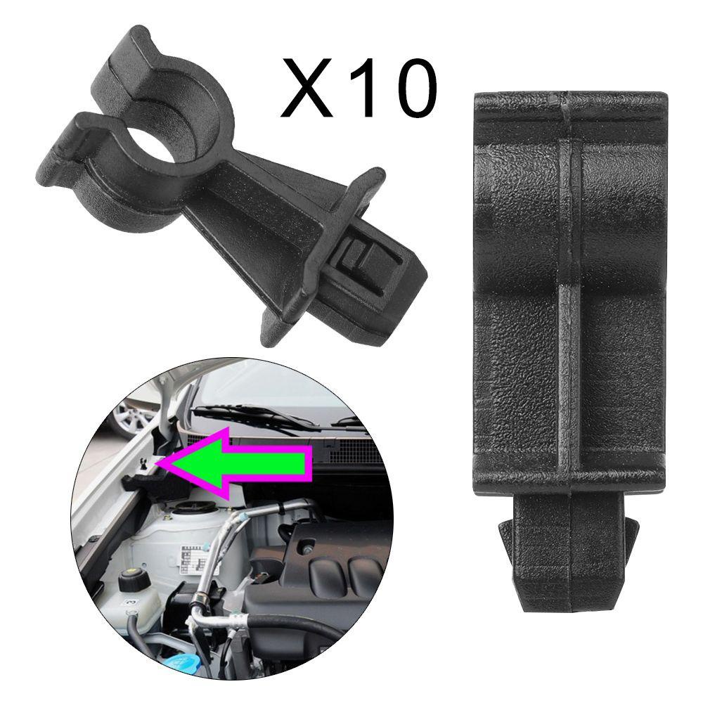 WTTLE Set 10 Kẹp Hỗ Trợ Nắp Capo Xe Hơi Nissan Qashqai Pathfinder Navara
