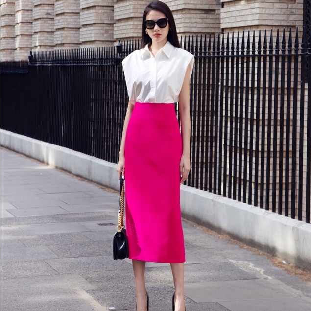 Chân váy công sở, dáng bút chì thanh lịch_HebeDesign_thời trang công sở