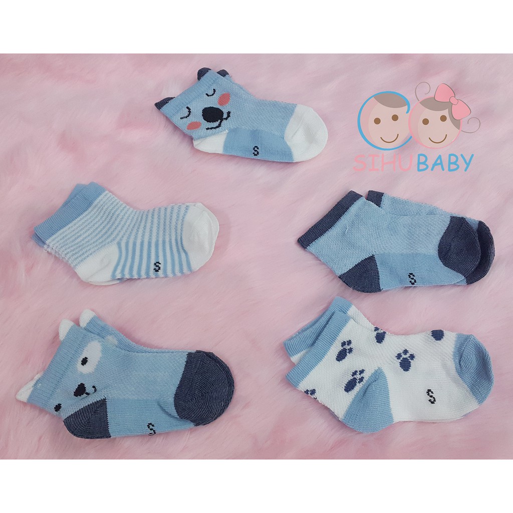 Tất, Vớ Cho Trẻ Sơ Sinh, Bé Trai Ngộ Nghĩnh [SiHu Baby Shop]