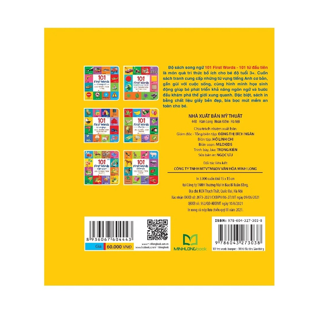 Sách: 101 First Words - 101 Từ Đầu Tiên Về Giao Thông (Tái Bản)