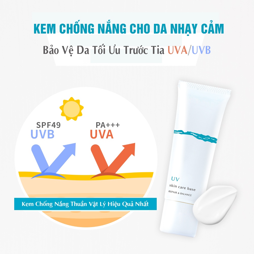 Kem chống nắng cho da nhạy cảm Meishoku Repair & Balance 40g