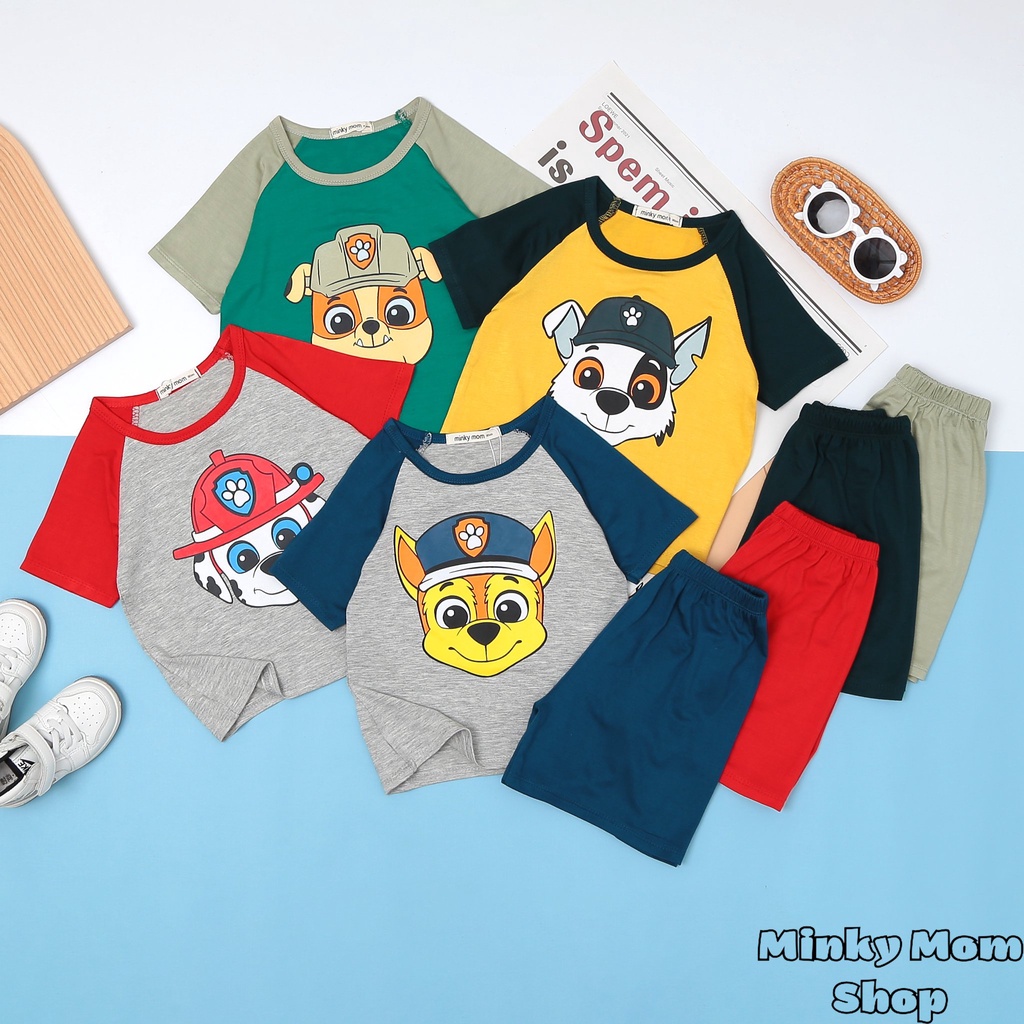 ✨Size(9-32Kg)✨Bộ MinKy Mom Thun LạnhFREE SHIPDể Thương Cho Bé Gái Bé Trai, Đủ Màu