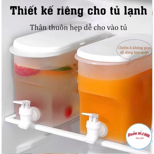 Bình đựng nước tủ lạnh 3,5L có nắp đậy Nhựa Việt Nhật