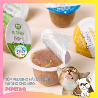 Súp thưởng cho mèo vị hải sản Pipitao 🐟Túi 250gr🐟 (10 viên 25gr)