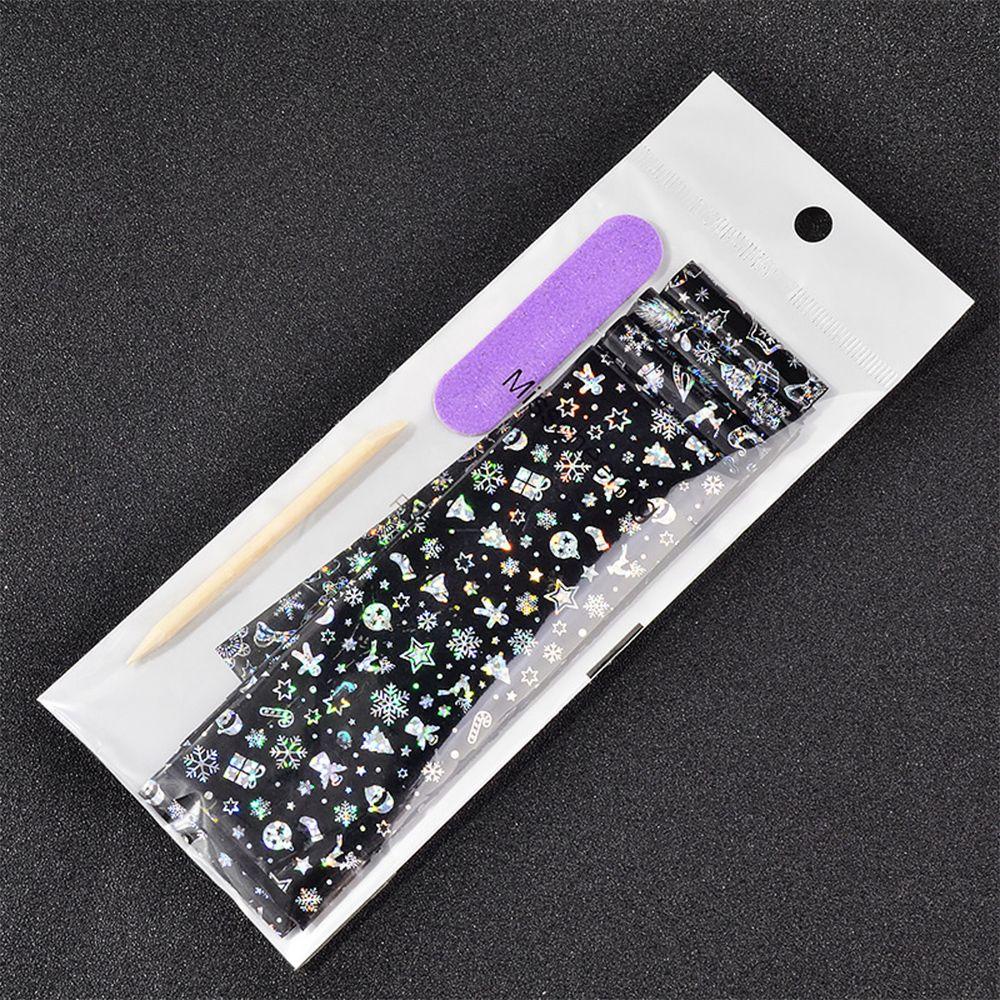 Set 4 Miếng Dán Họa Tiết Giáng Sinh 3D Trang Trí Móng Nghệ Thuật DIY