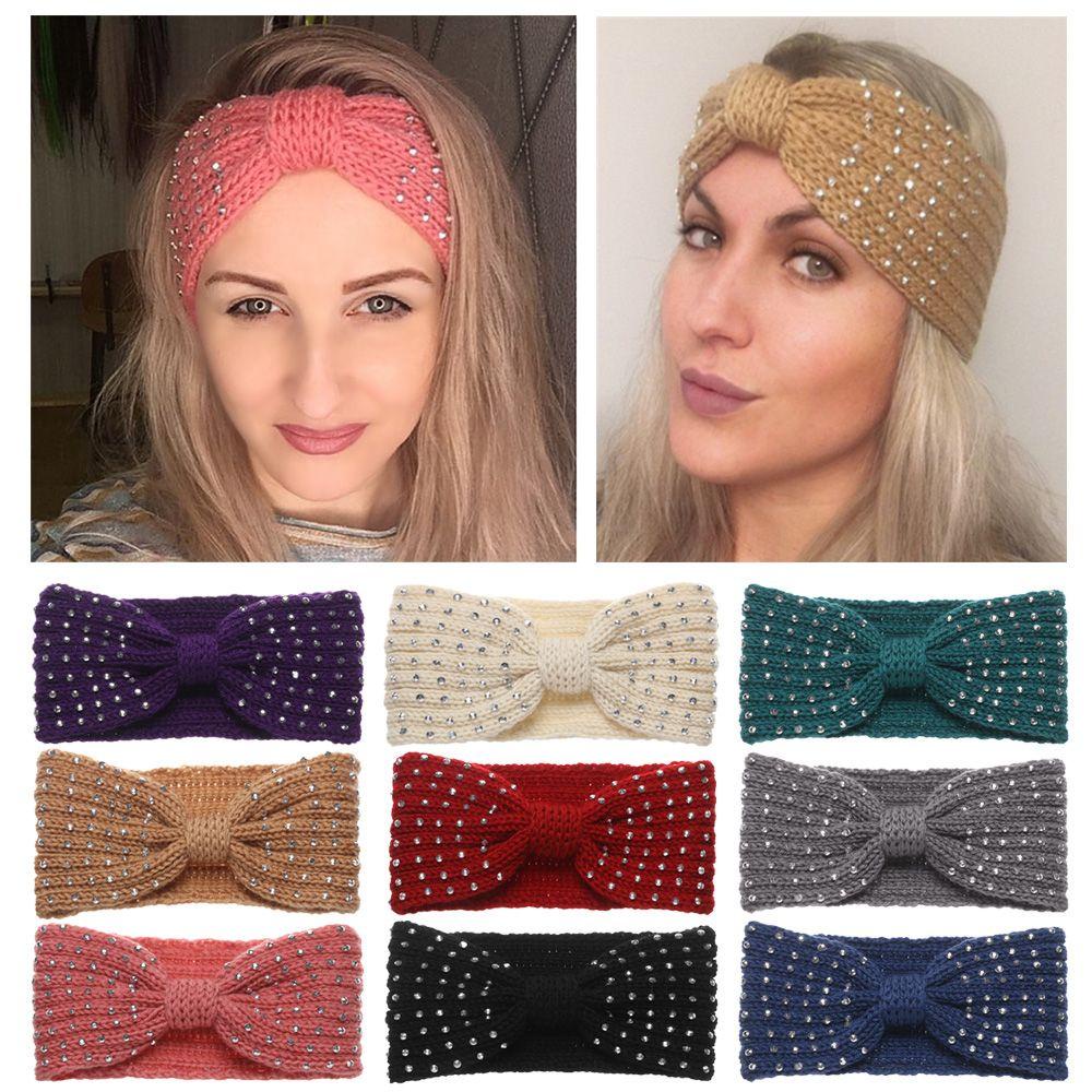 Băng Đô Dệt Kim Co Giãn Mềm Mại Màu Kẹo Ngọt Xinh Xắn Cho Nữ