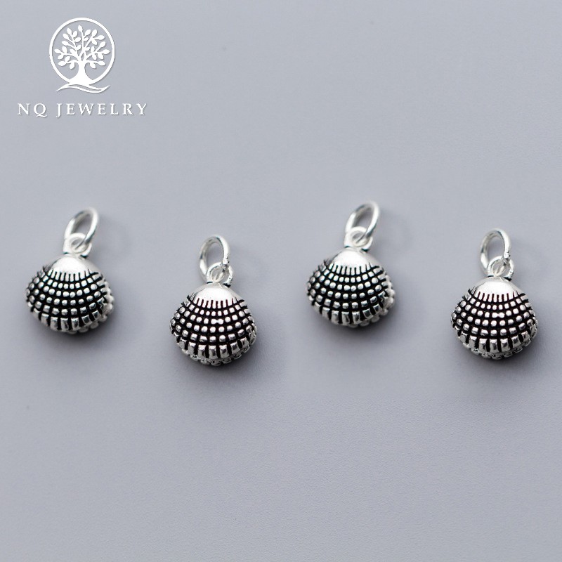 Charm bạc vỏ sò mặt treo - NQ Jewelry