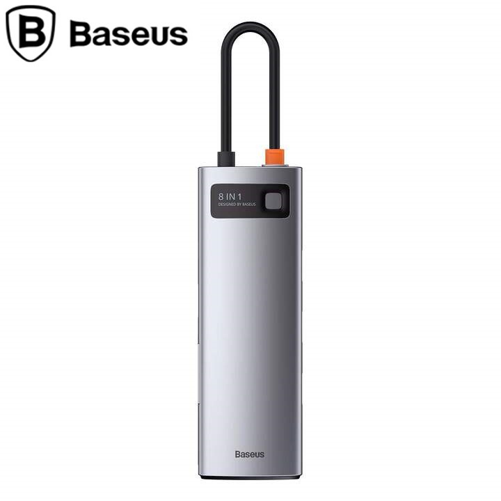 Bộ Chuyển Đổi Đa Năng Baseus 8 in 1 HUB HDMI 4K , USB 3.0 ,PD 100W , SD 2.0 , LAN Cho laptop ,Macbook , Samsung , Tivi . | BigBuy360 - bigbuy360.vn