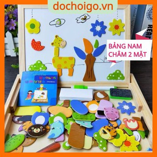 Đồ chơi bảng nam châm xếp hình theo chủ đề cho bé dochoigo.vn