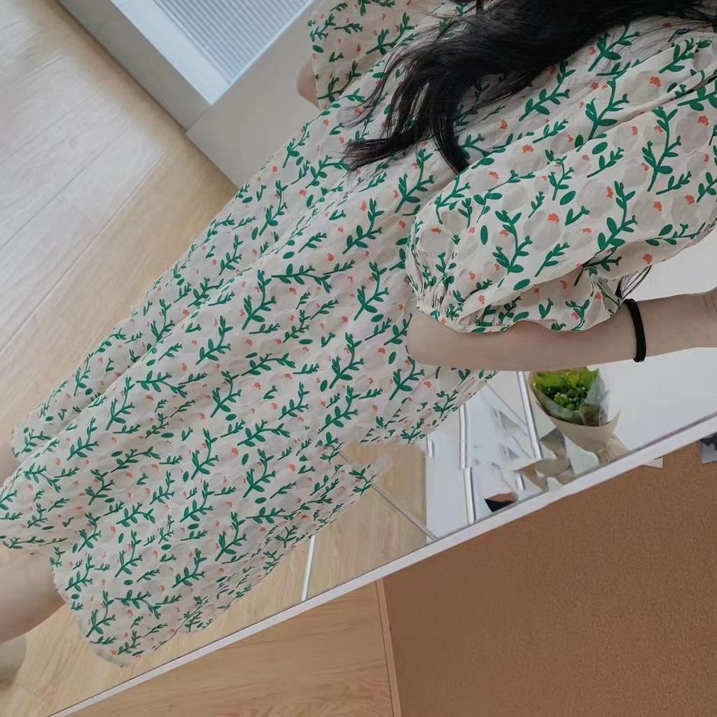 Đầm Hoa Ngắn Tay Dáng Rộng Thời Trang Mùa Hè 63993