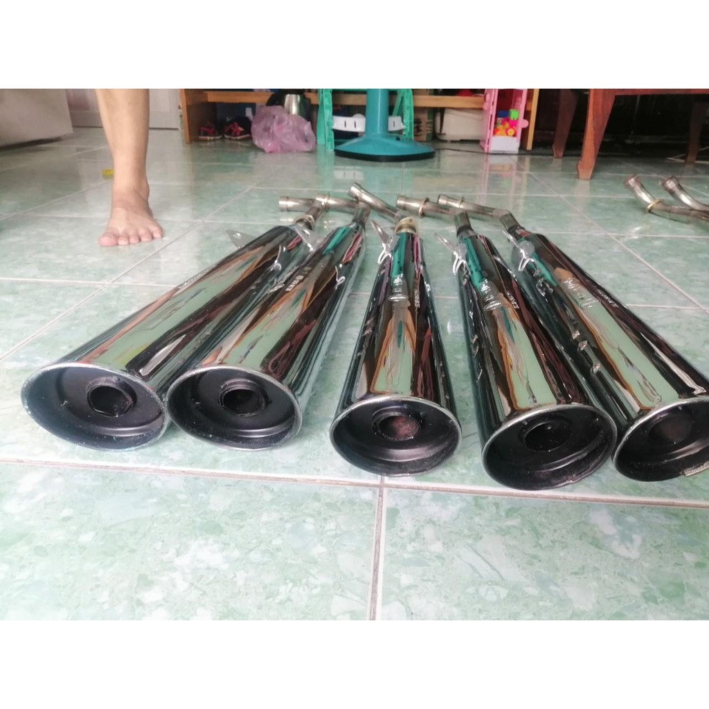 Pô xe máy Wave móc cổ inox