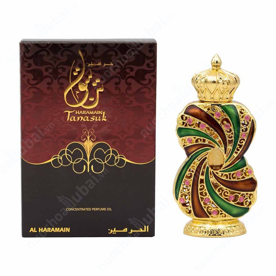 Tinh dầu nước hoa nữ Dubai Al Haramain Tanasuk 12ML