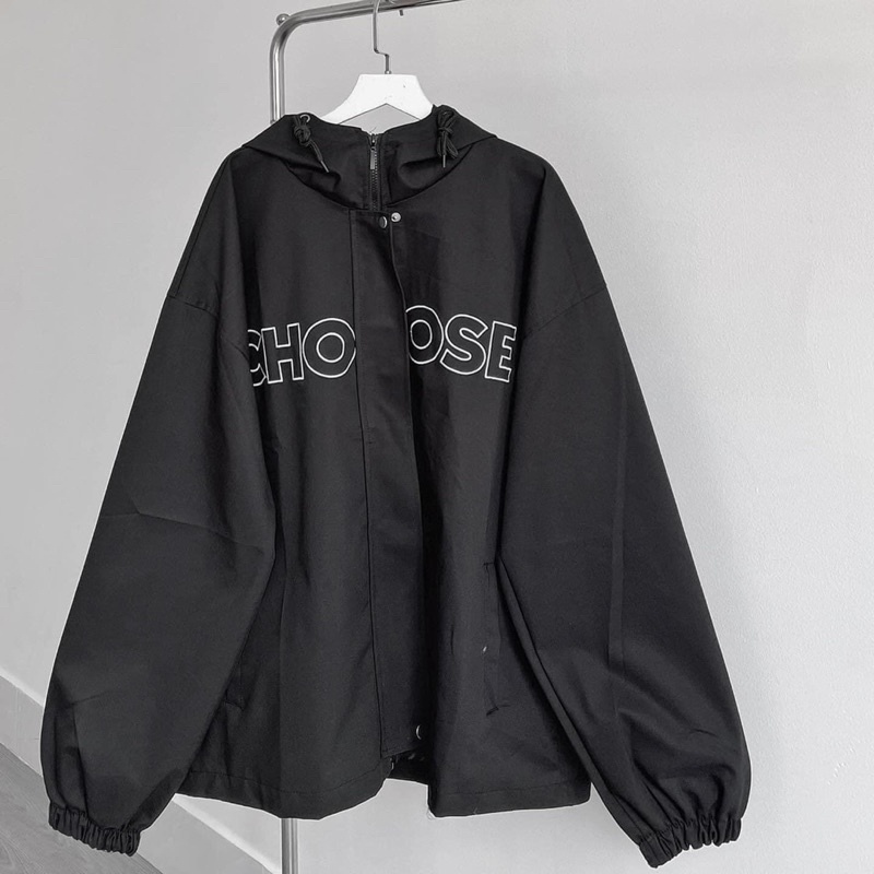 Áo Khoác  Kaki Mũ CHOOSE Jacket 2 Lớp Unisex, Áo Khoác Dù Chất Dày Dặn From Rộng Nam Nữ (Kèm Video Ảnh Thật)