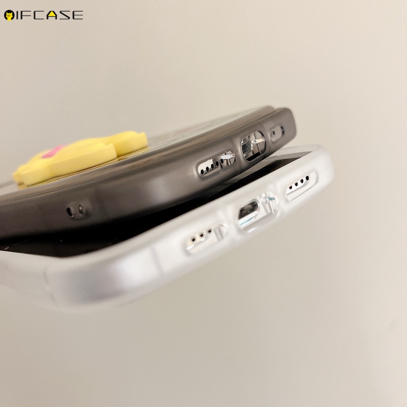 Ốp Điện Thoại Mềm Trong Suốt Chống Sốc Họa Tiết Hoạt Hình Đơn Giản Cho iPhone 13 12 11 Pro Max XS Max XR X