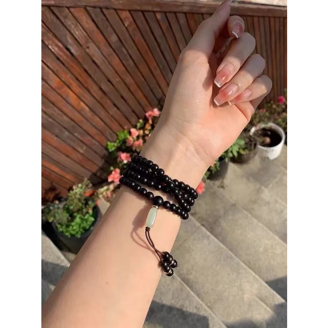 Muny Vòng Tay Chuỗi Hạt Gỗ Đàn Hương 6mm 8mm Thời Trang Cho Cặp Đôi