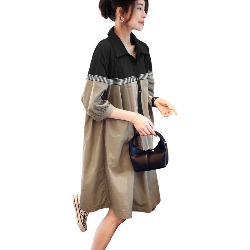 Đầm Sơ Mi Dáng Rộng Dài Vừa Thời Trang Công Sở Cho Nữ