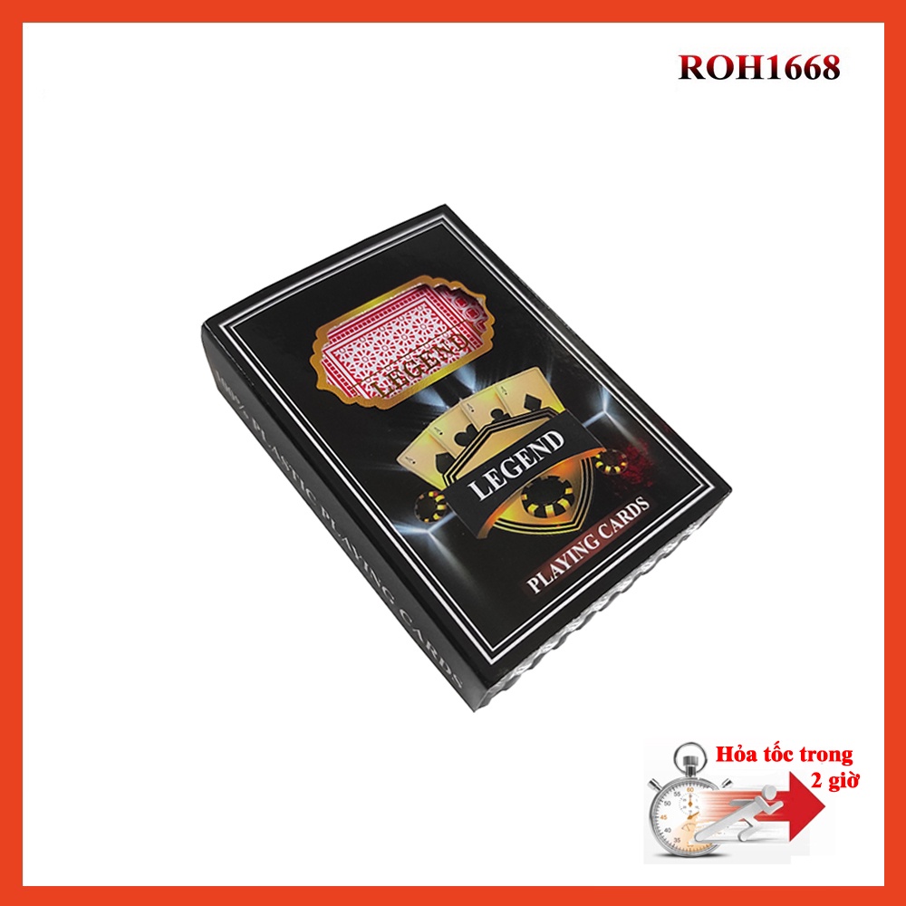 BN 38, Bộ bài tây nhựa Legend bền đẹp chống nước 100% Plastic , chất liêu nguyên sinh , không mùi hôi nhựa