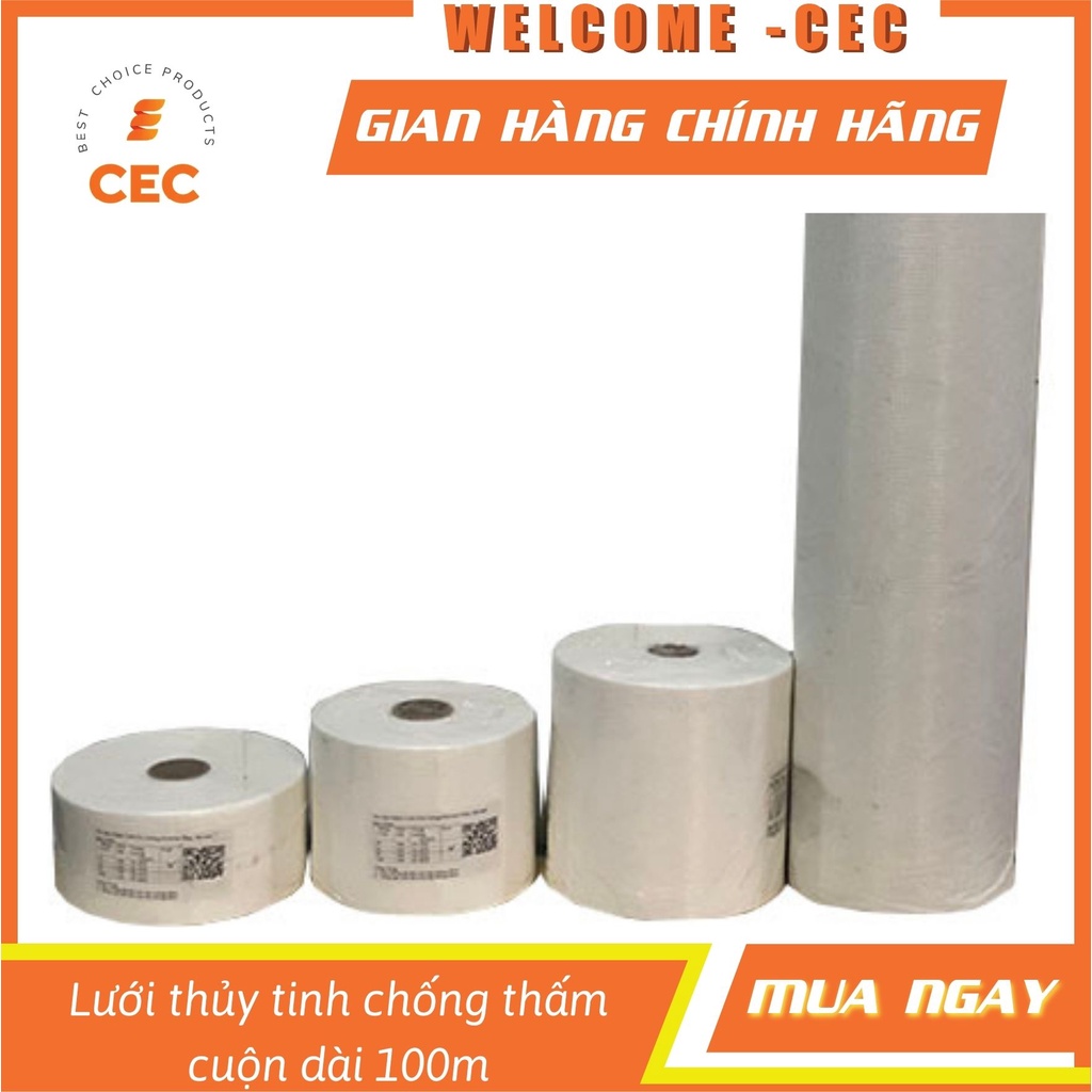 [Khổ 20cm] Lưới thủy tinh chống thấm cuộn dài 100m LTTM20 [CEC Store]