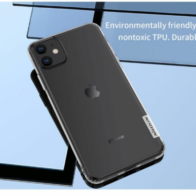 [Mã ELFLASH5 giảm 20K đơn 50K] Ốp lưng Nillkin Nature TPU dẻo trong suốt cho iphone 11 6.1