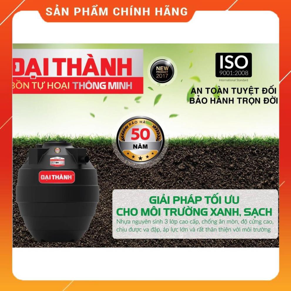 (FREESHP) Bồn tự hoại Đại Thành, bảo hành 50 năm