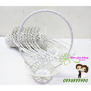 Combo giỏ nhựa cắm hoa loại nhí ̉ 6cm x 8cm