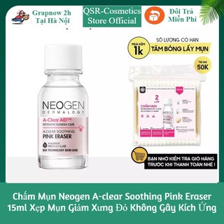 Chấm Mụn Neogen A-clear Soothing Pink Eraser 15ml Xẹp Mụn Giảm Xưng Đỏ Không Gây Kích Ứng