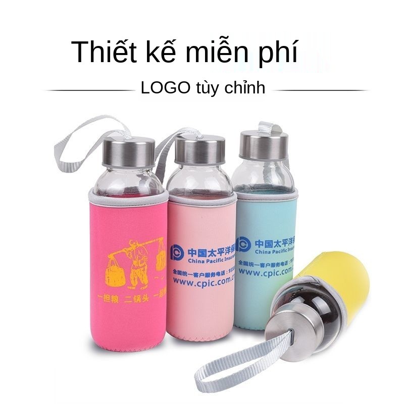 cốc thủy tinh quảng cáo quà tặng tùy chỉnh logo công ty sự kiện khuyến mãi bán buôn nước in theo yêu cầu