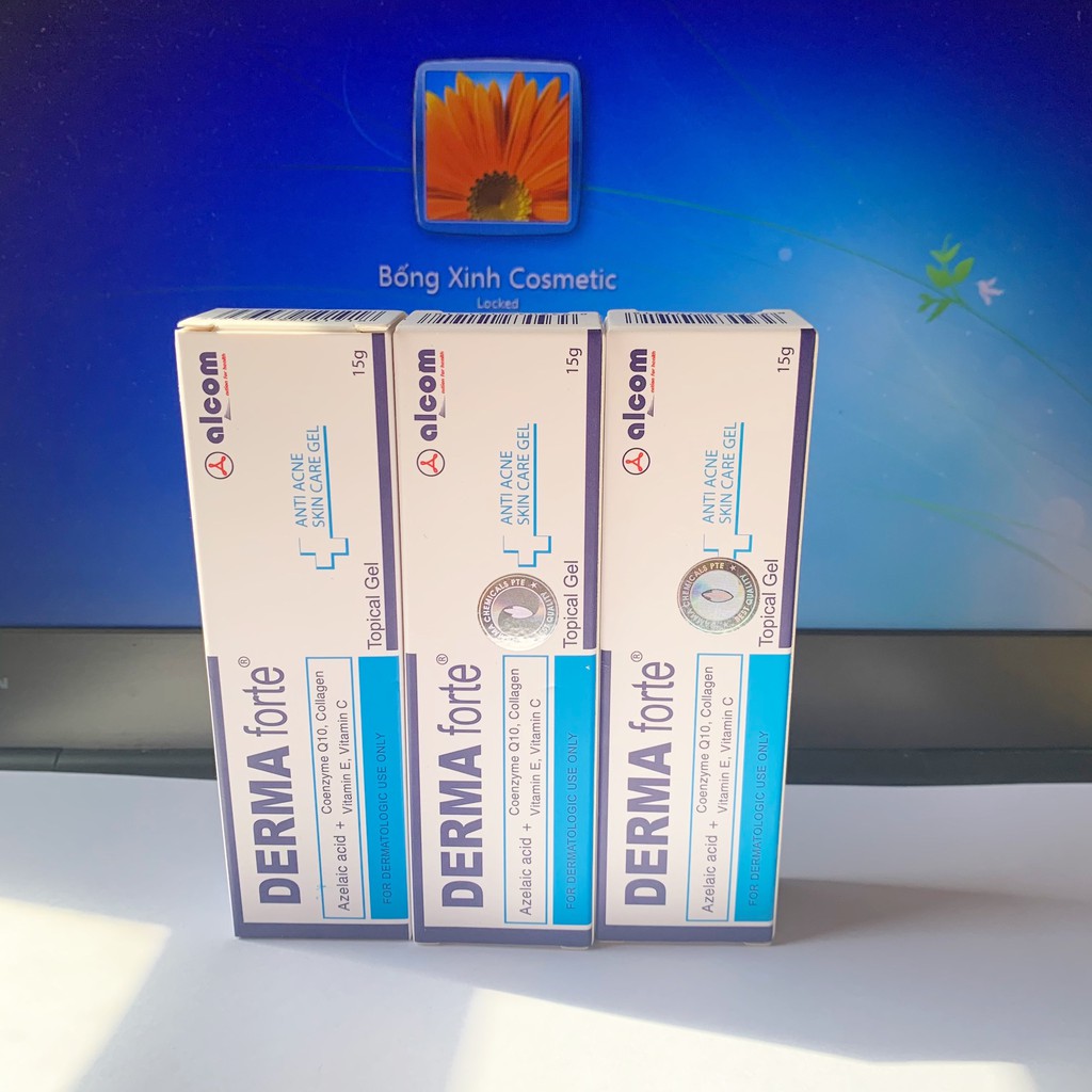 Derma Forte Gel 15g - Giảm Mụn Trứng Cá, Ngừa Thâm, Mờ Sẹo, Dưỡng Da