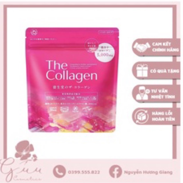 Bột uống bổ sung Collagen The Collagen 5000mg Shiseido Nhật Bản