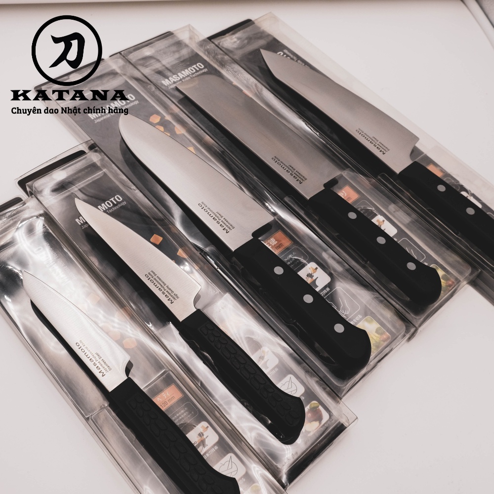 Dao bếp thái đa năng cao cấp Santoku Masamoto - KATANA MK101 (165mm)
