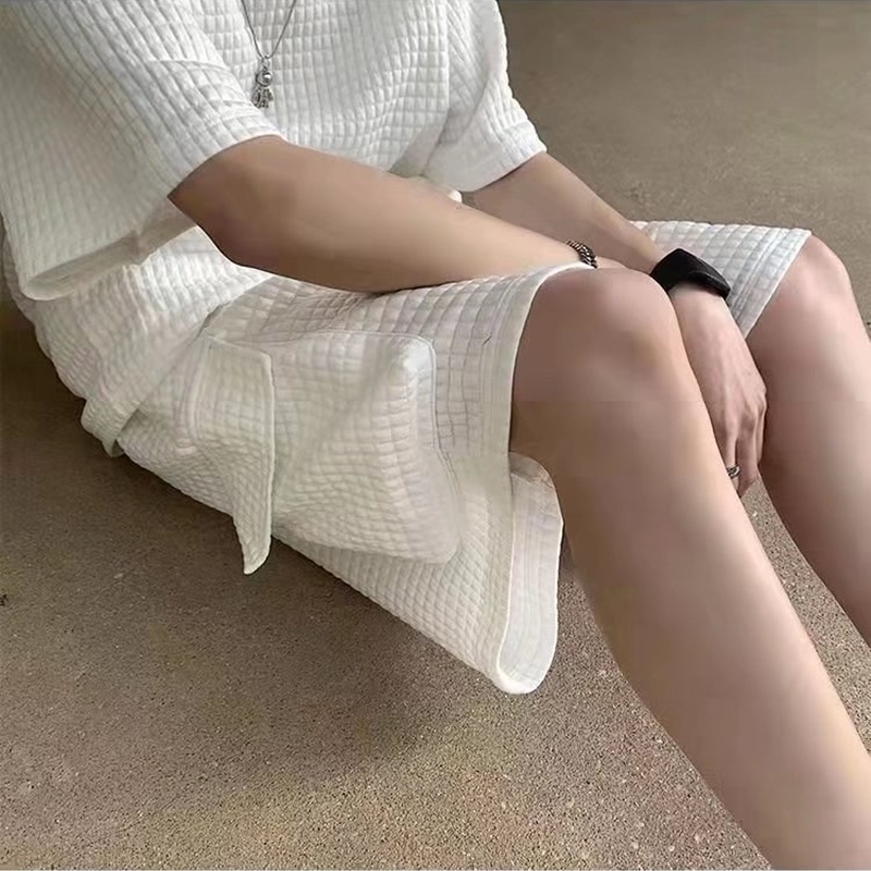 Bộ đồ thể thao 2 món áo tay ngắn + quần short màu trơn phong cách Hàn Quốc thời trang mùa hè cho nam