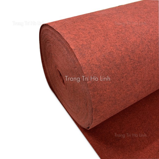 Thảm nỉ trải sàn nhà văn phòng lối đi màu đỏ đô đẹp giá rẻ khổ 2m dày 3mm - giá 1 mét vuông