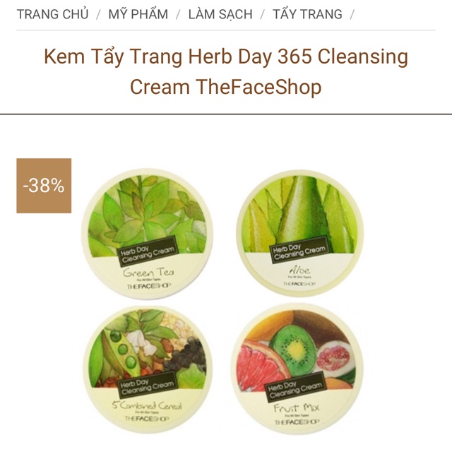 Kem tẩy trang The Faceshop