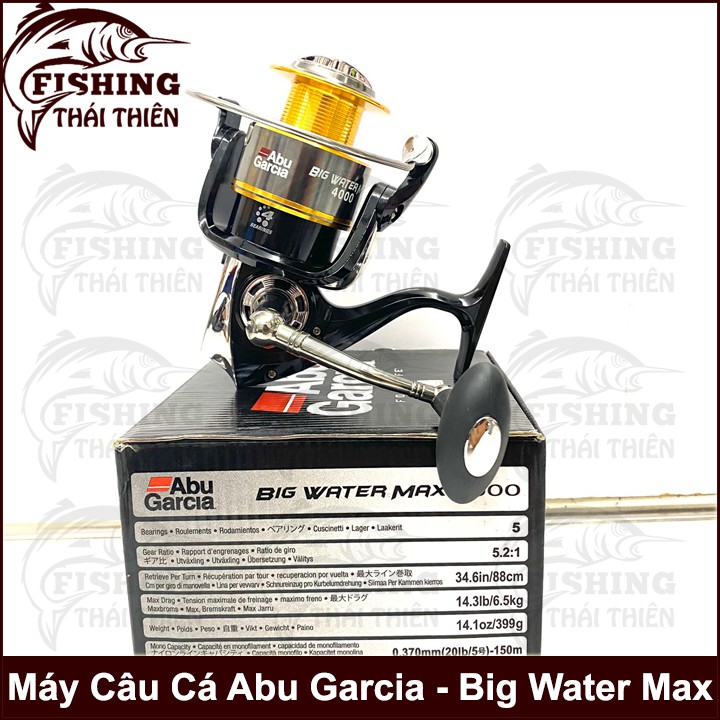 Máy Câu Cá Abu Garcia Big Water Max 4000 Máy Đứng Câu Sông Câu Biển