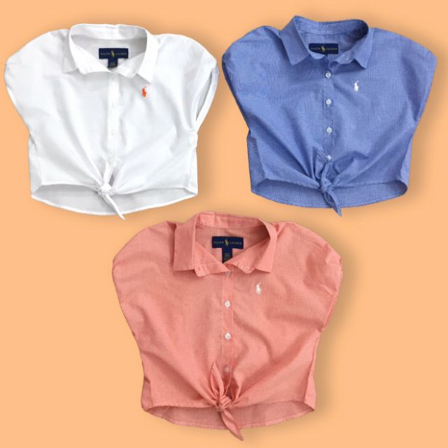 SƠ MI CỘT VẠT BG THÊU POLO.