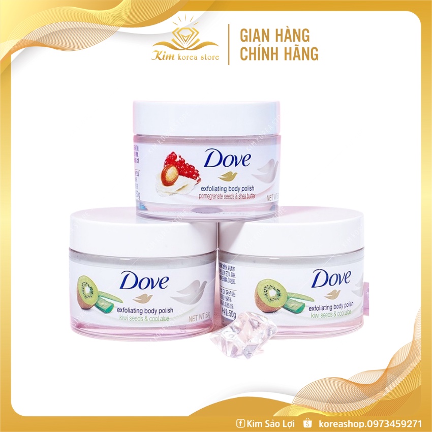 Tẩy da chết body Dove exfoliating body polish siêu sạch thơm hot hit