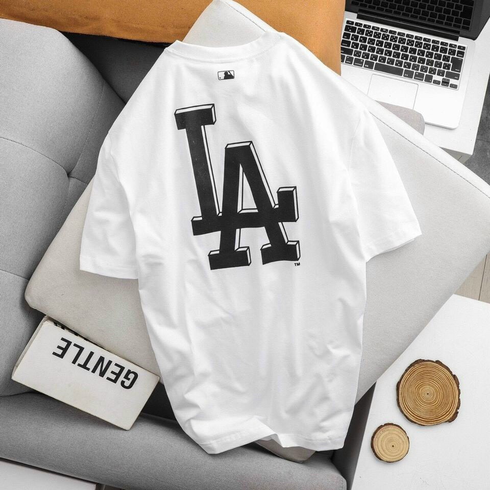 Áo thun unisex nam nữ in chữ LA, chất liệu cotton thoáng mát KANE SHOP | BigBuy360 - bigbuy360.vn