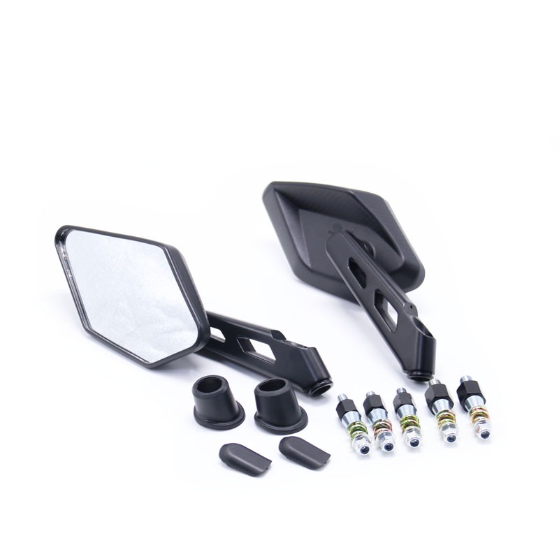 Gương chiếu hậu xe máy Thanh nhôm 8 mm 10 mm cho YAMAHA FZ1 FZ6 MT-07 MT-09 MT-10 KAWASAKI ER-6N Z1000 Z750