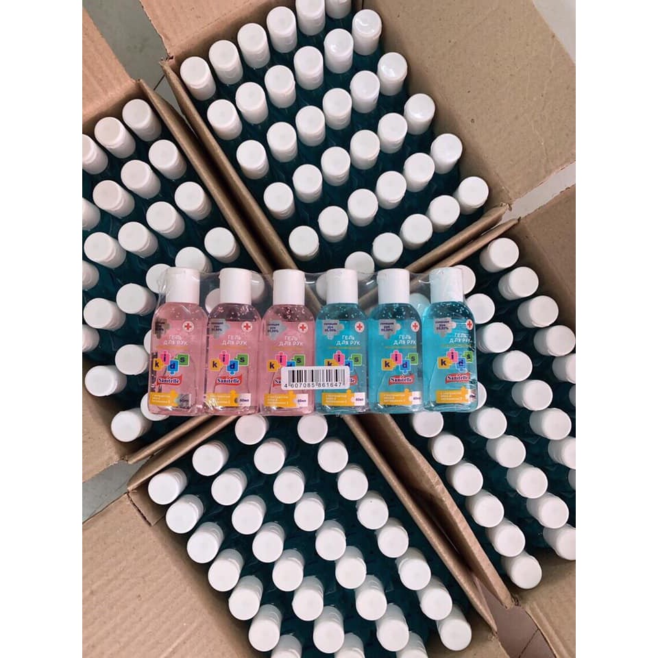 Rửa tay khô dành cho bé Sanitelle của Ngaa chính hàng 60ml