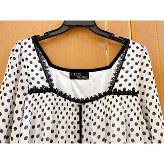 Đầm Nhật CECIL McBEE chấm bi dáng suông