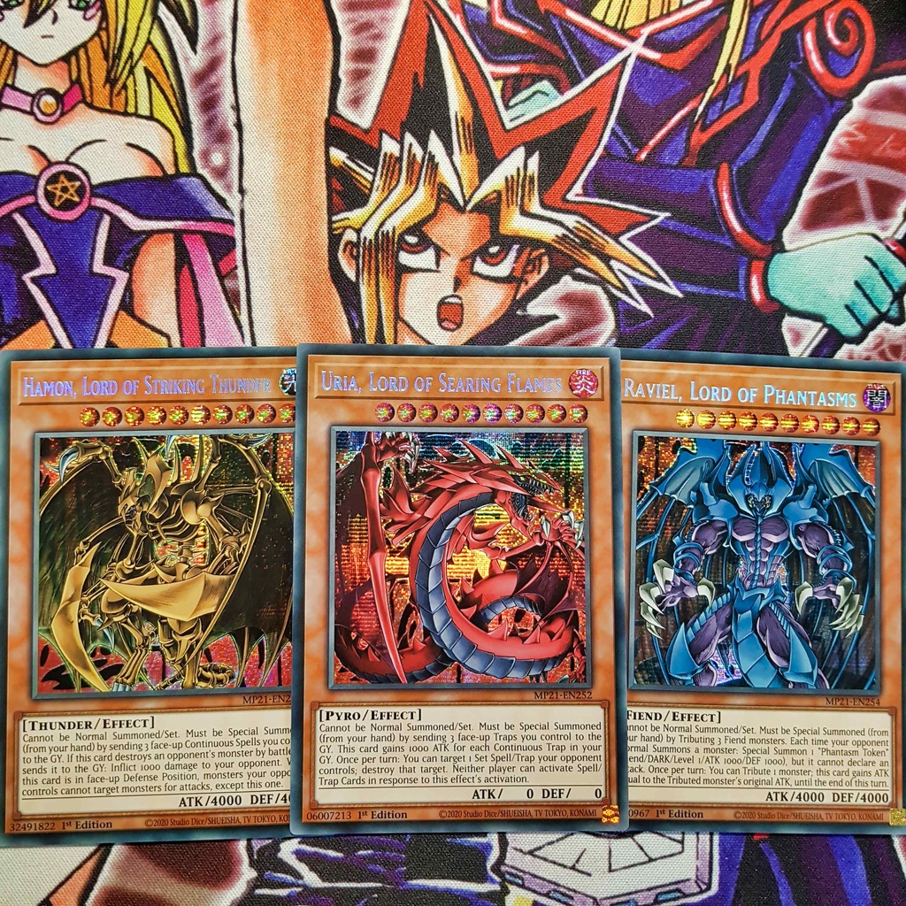 Bộ thẻ bài Yugioh: Tam thần Uria - Hamon - Raviel | MP21 Secret Rare