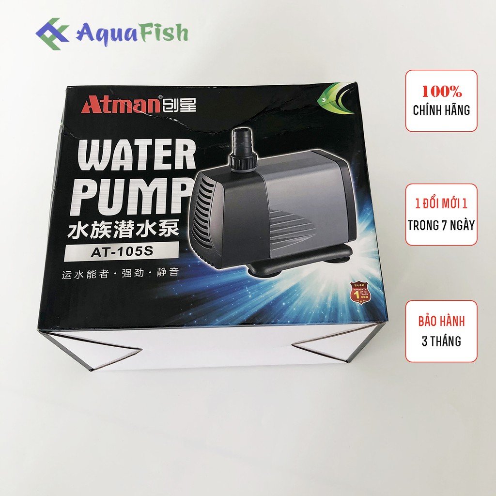 Máy Bơm Nước Cho Bể Cá Atman 104S đến 107S (máy bơm khỏe, tiết kiệm điện và êm ái)
