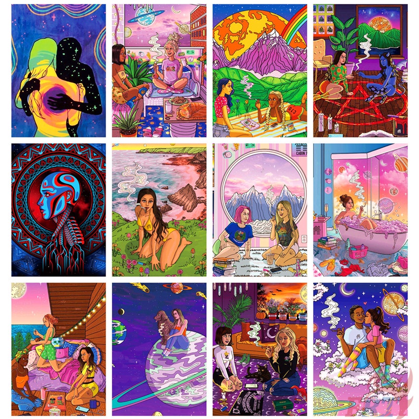 ❉ Meditation Graffiti Art Series 01 Colorful Stickers ❉ 50Pcs/Set DIY Fashion Decals Doodle Stickers