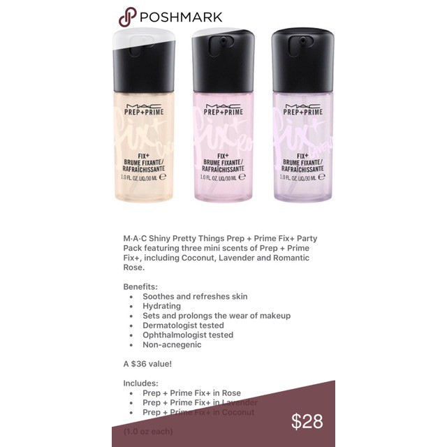 Xịt Khóa💟𝙁𝙍𝙀𝙀 𝙎𝙃𝙄𝙋💟 Make Up MAC Prep & Prime Fix+ Party Pack 30ml | BigBuy360 - bigbuy360.vn