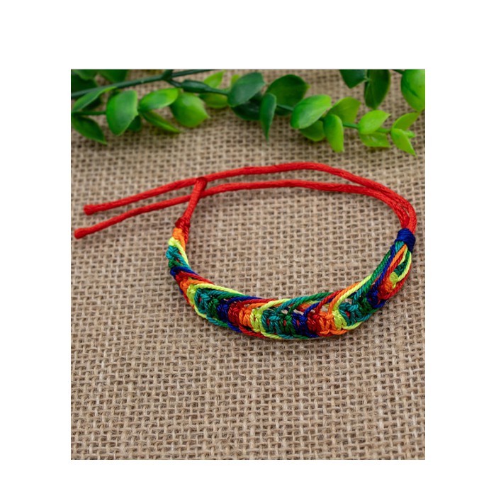 Vòng chỉ đỏ tây tạng bện kiển cá tính CD31