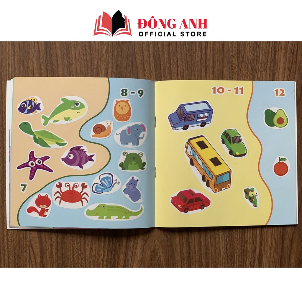 Sách - Combo 3 cuốn Bóc dán thông minh cho bé song ngữ Việt - Anh