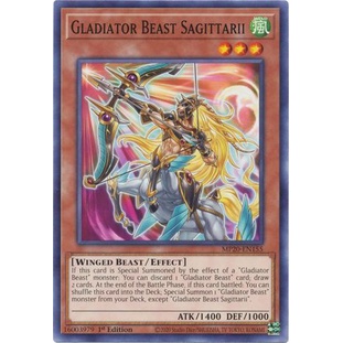 Thẻ bài Yugioh - TCG - Gladiator Beast Sagittarii / MP20-EN155'