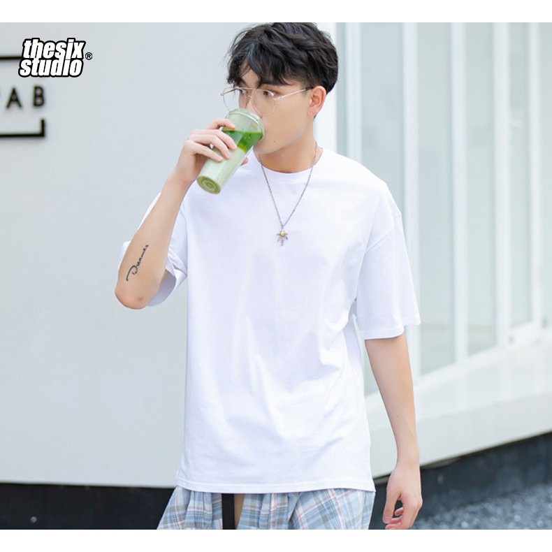 Áo thun trắng trơn - áo thun đen trơn unisex basic Thesix brand | BigBuy360 - bigbuy360.vn