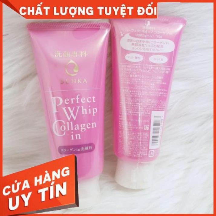 Sửa rửa mặt Senka CHÍNH HÃNG  Sữa rửa mặt Perfect Whip Collagen In giúp mờ nếp nhăn, da săn chắc, chống lão hoá