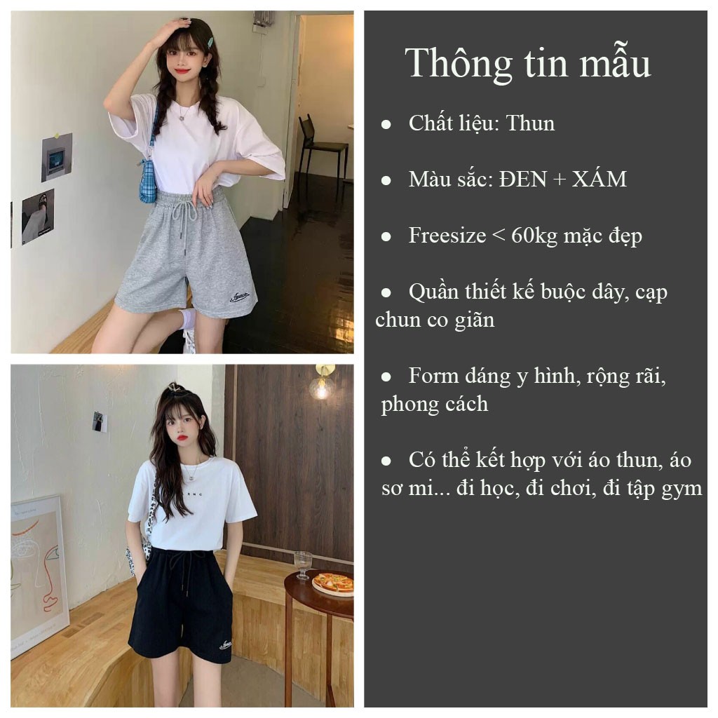 Quần đùi Unisex thể thao AON quần short nam nữ cạp chun đi chơi chất thun mềm mát - VIETCEN | BigBuy360 - bigbuy360.vn